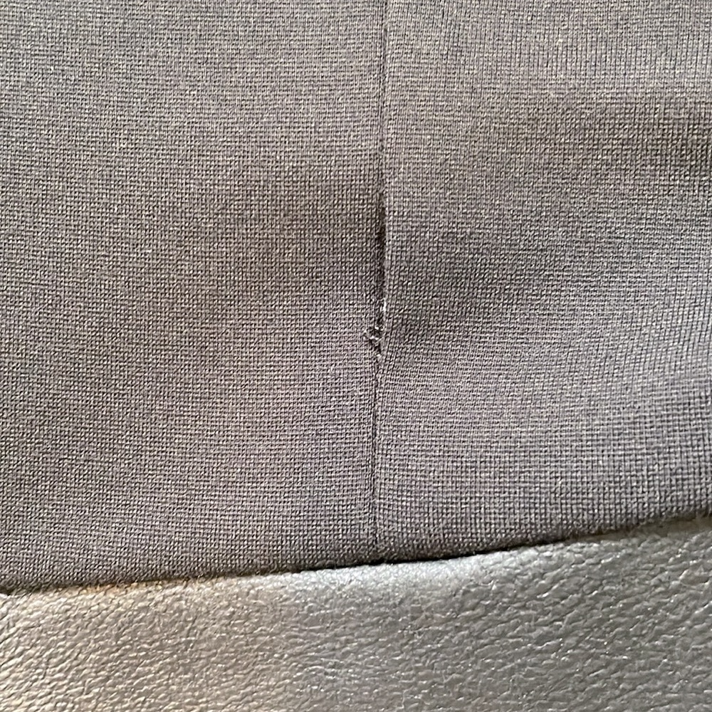 Theory striped lamb skin peplum top - Picture 6 of 12